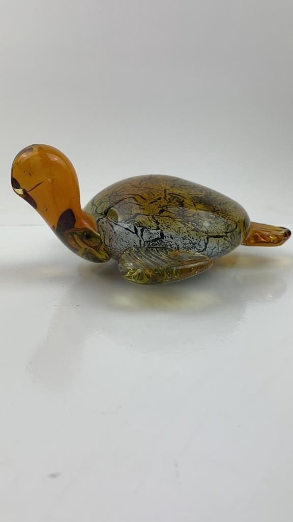Murano Art Glass Turtle Paperweight (1 of 5)