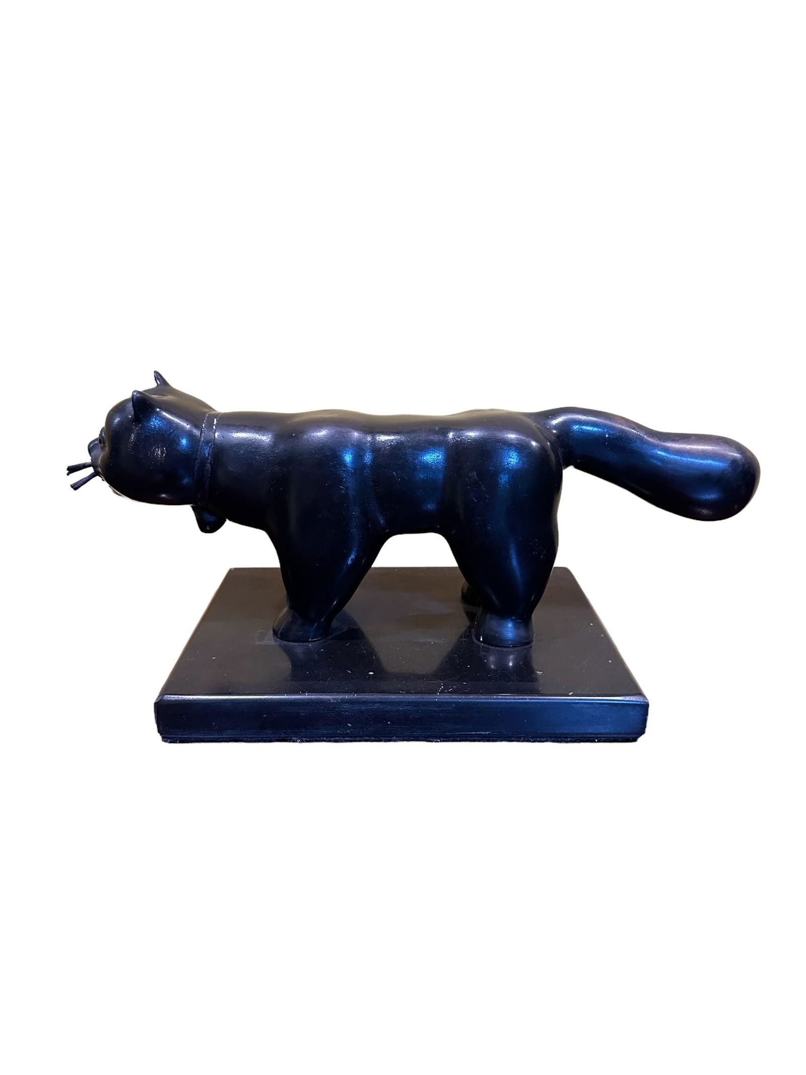 Fernando Botero Fat Cat Bronze Statue (1 of 4)