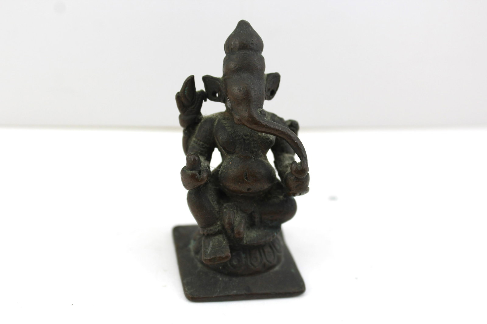 Antique Mini Bronze Ganesha Idol Statue (1 of 5)