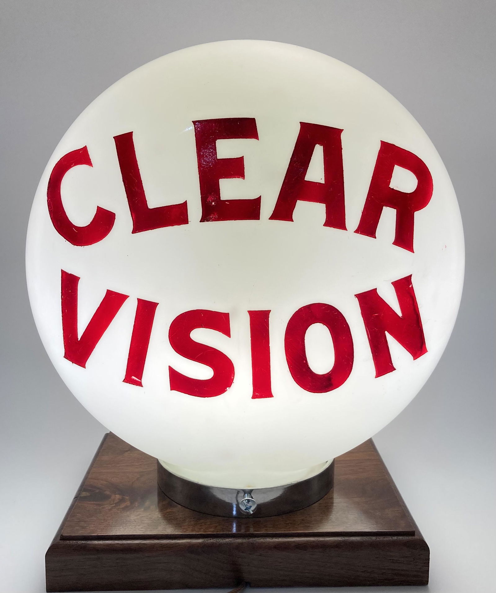 Clear Vision OPE Visible Pump 14" Milk Glass Globe (1 of 8)