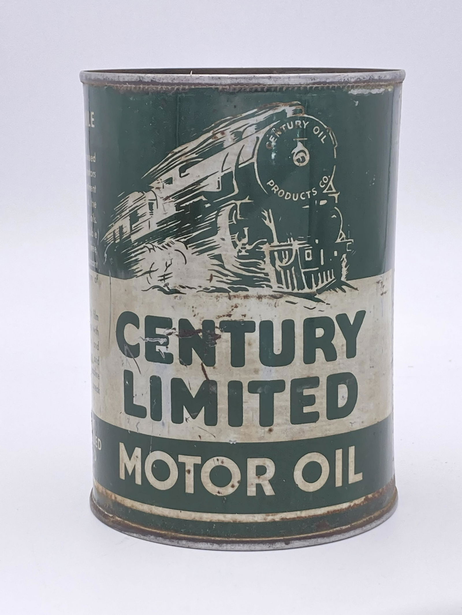 Century Limited Motor Oil 1 Quart Metal Can 7.75 & 6 (1 of 7)