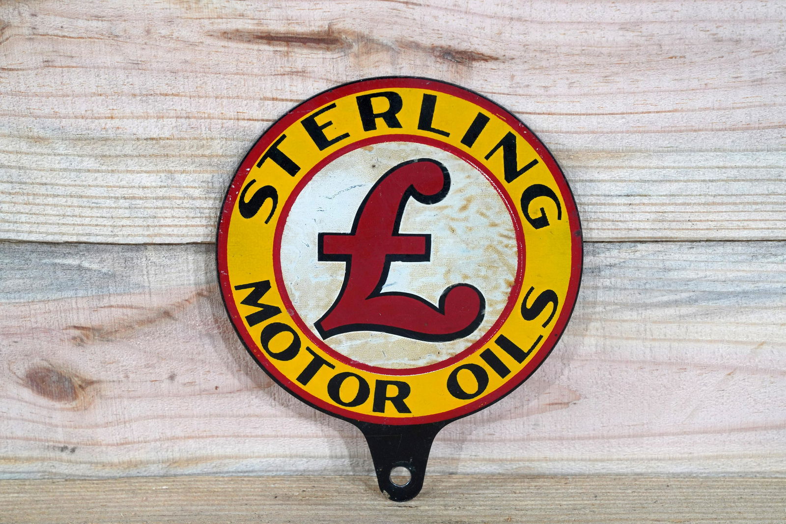Sterling Motor Oils Metal Lubster Paddle Sign TAC 7 (1 of 2)