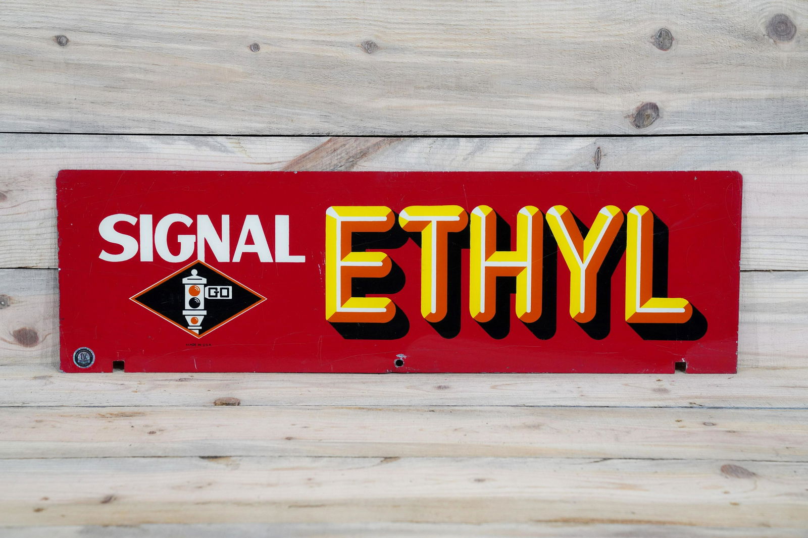 Signal Ethyl w/ Logo Double Sided Metal Sign TAC 8.5 (1 of 2)