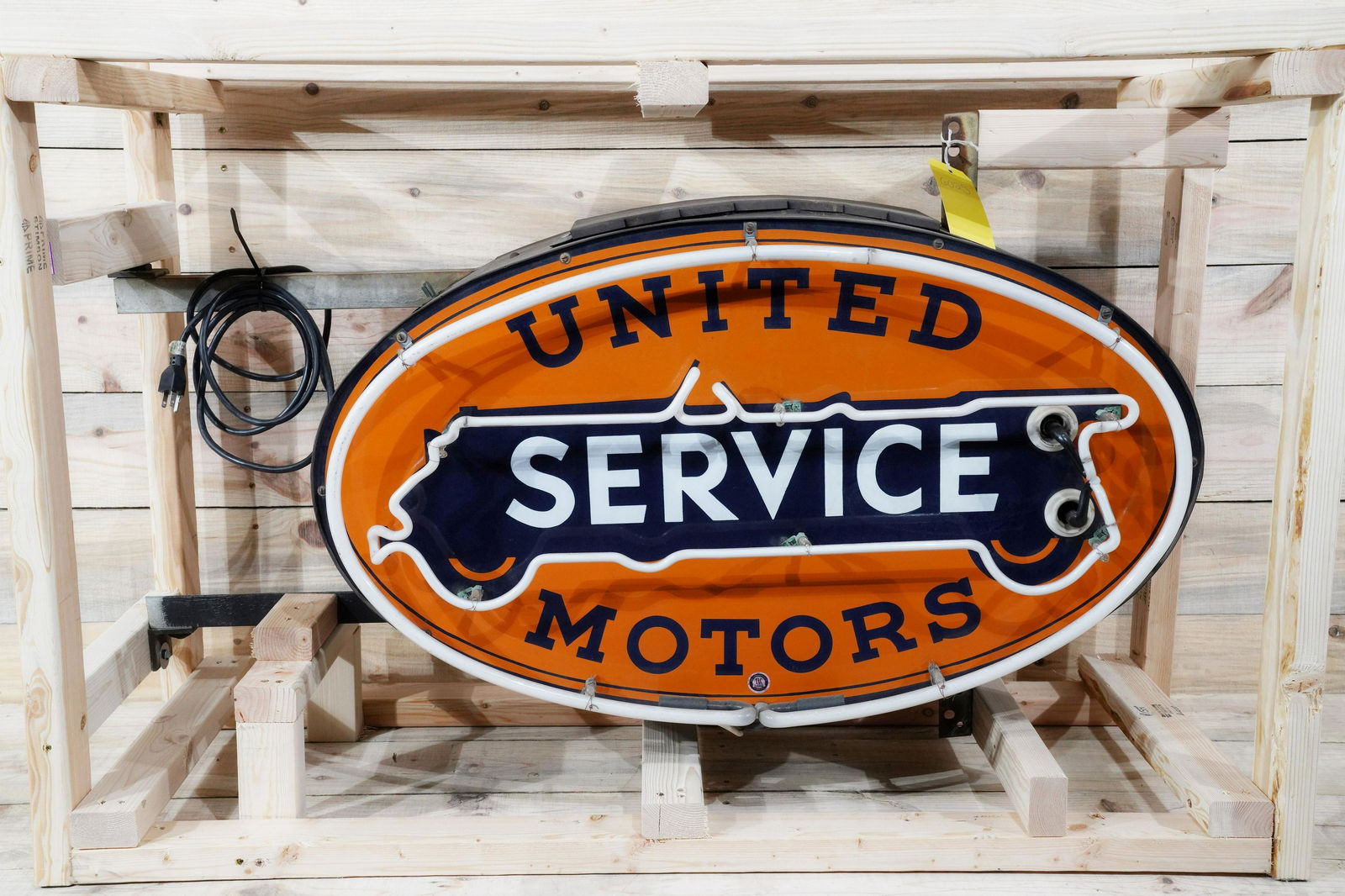 United Motor Service Porcelain Neon Sign TAC 9.75 & 8.9 (1 of 6)