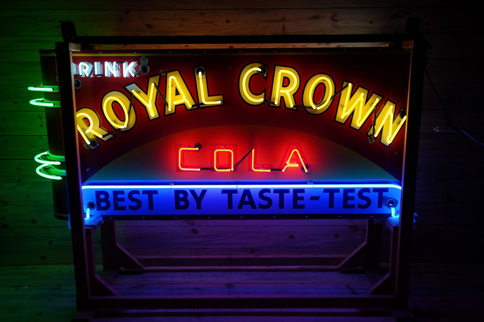 Drink Royal Crown Cola Best by TasteTest Neon Sign Mar 18, 2022