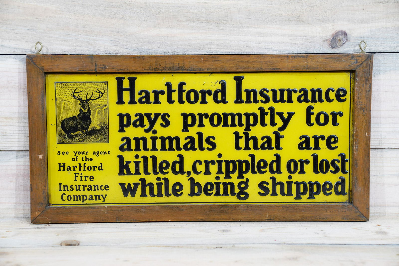 Hartford Insurance SST Embossed Metal Sign TAC 8 (1 of 2)