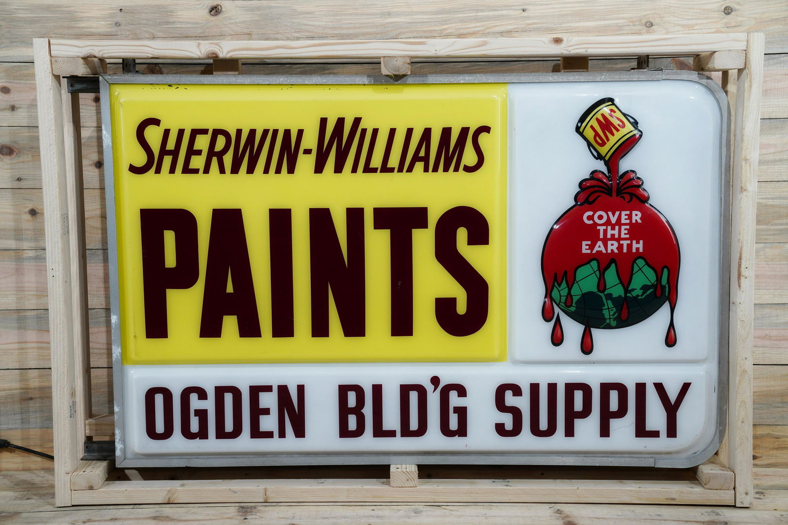 Sherwin-Williams Paints w/ Logo Lighted Sign TAC 8.9 (1 of 3)