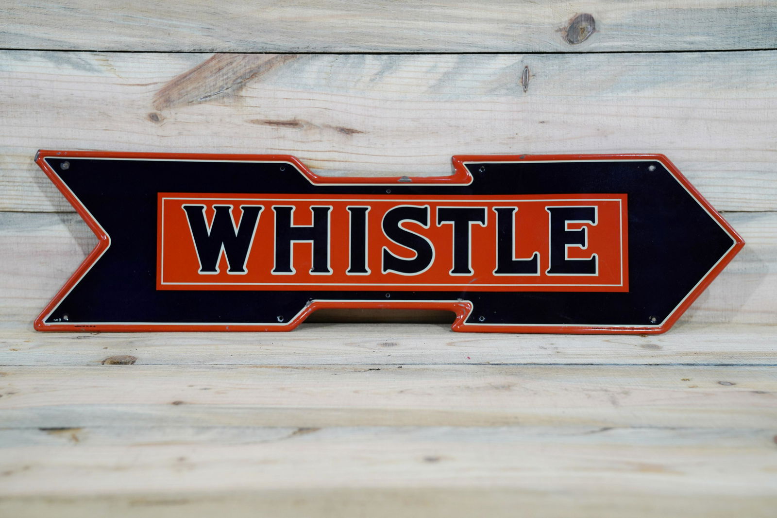 Whistle Right Facing SST Emb Metal Arrow Sign TAC 7.5 (1 of 2)