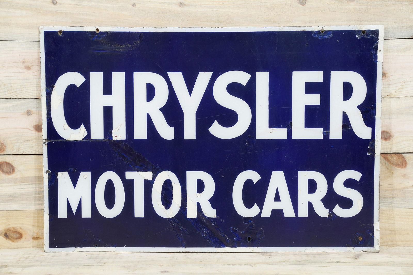 Chrysler Motor Cars Double Sided Porcelain Sign TAC 5 (1 of 2)