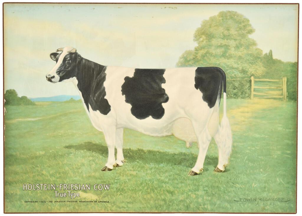 NOS Holstein-Friesian Cow Single Sided Masonite Sign (1 of 2)