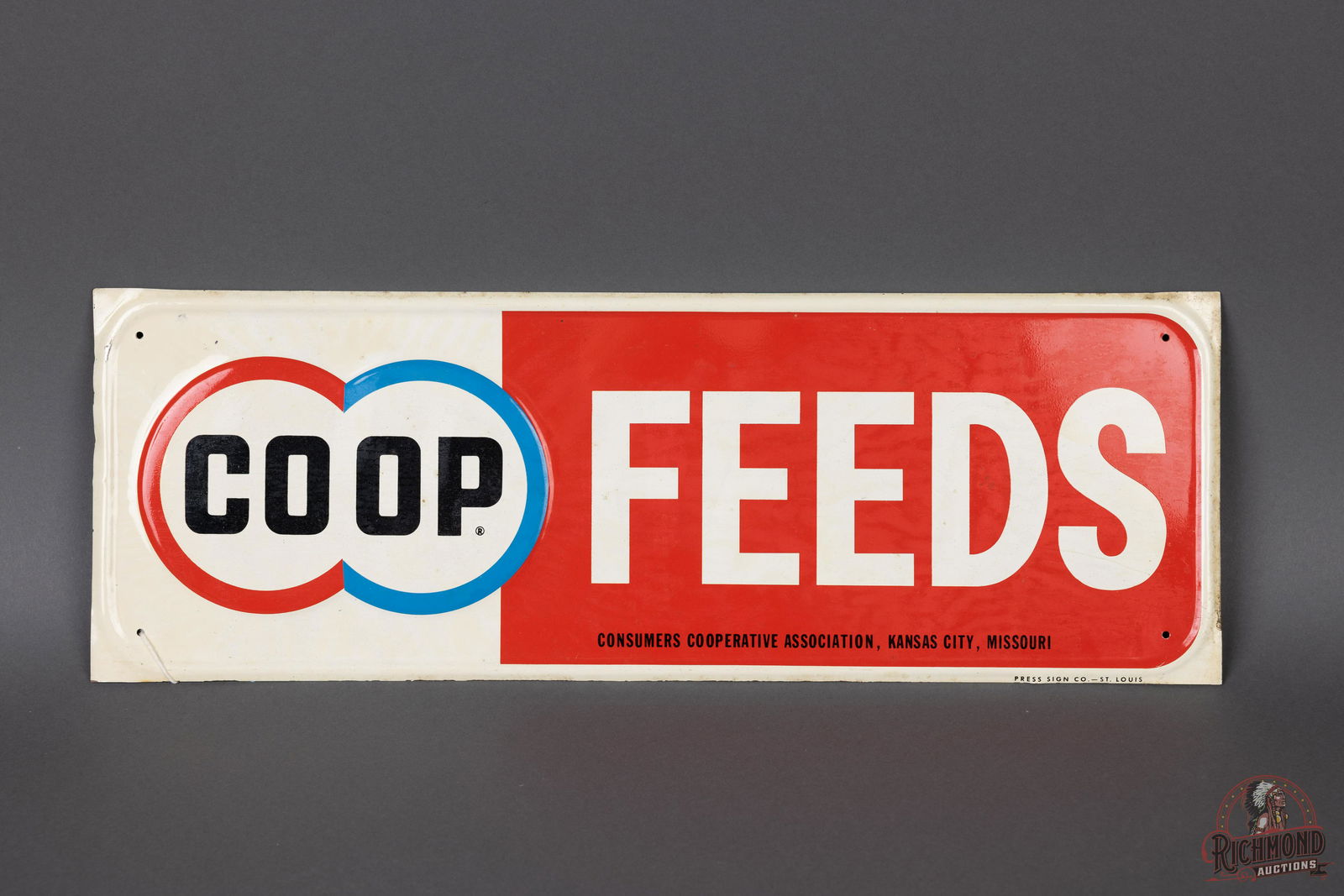 COOP Feeds Single Sided Metal Sign TAC 9 (1 of 1)