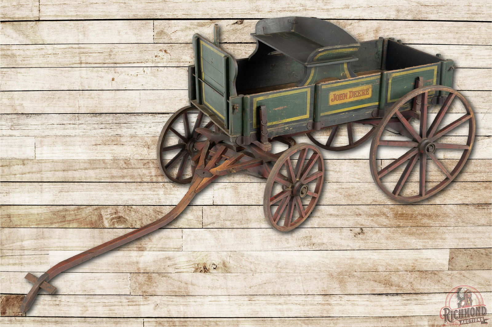 Exceptional John Deere Child's Goat Wagon & Hitch (1 of 7)