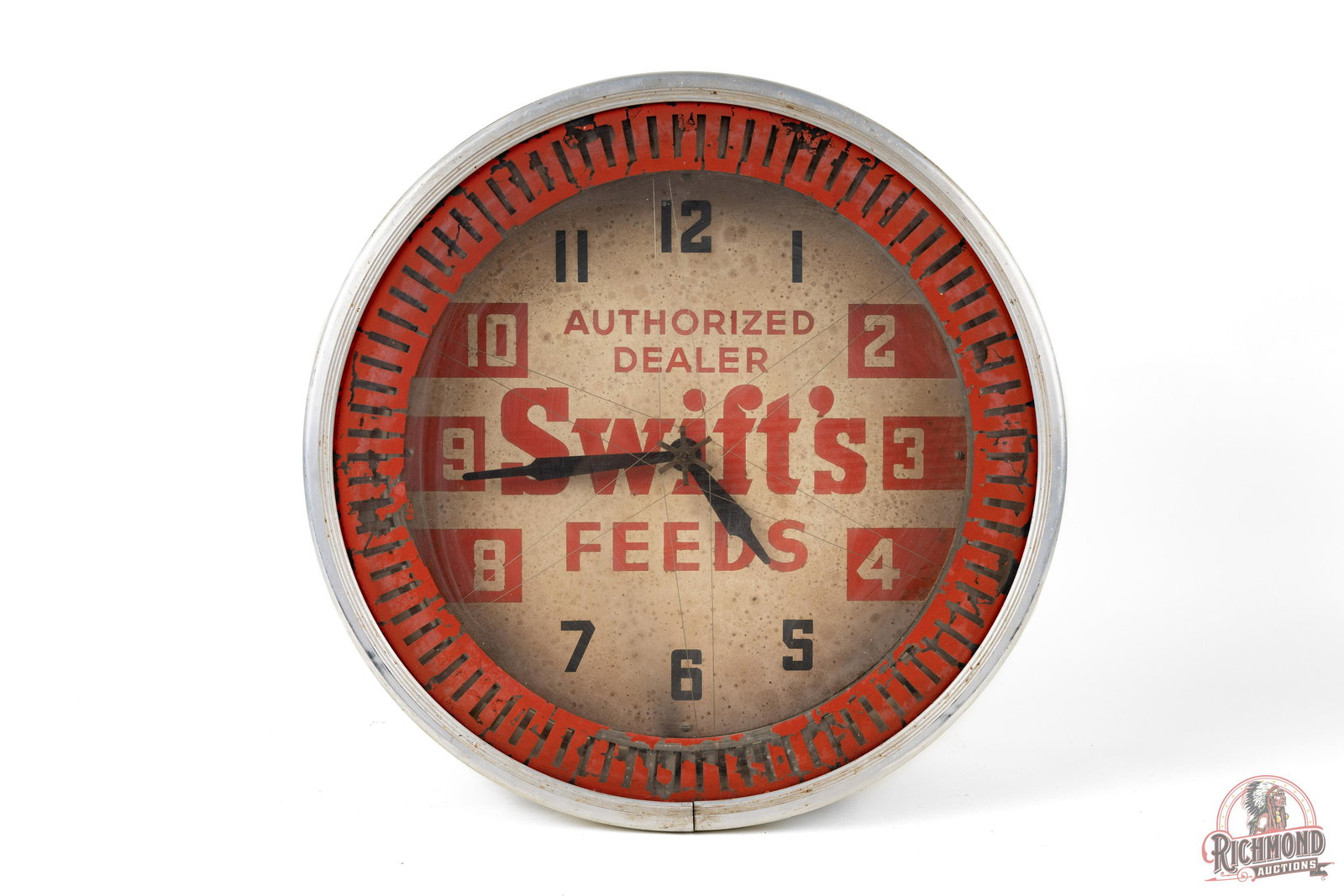 18" Swift's Feeds Round Neon Clock (1 of 6)