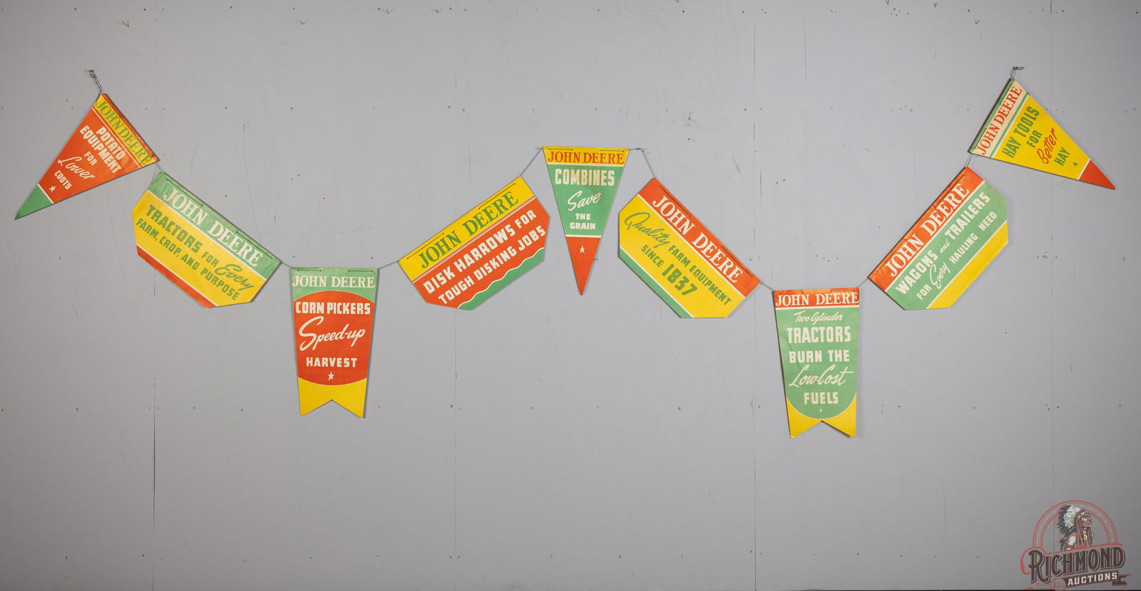 John Deere Two-Cylinder Tractor & Equipment Pennants (1 of 2)