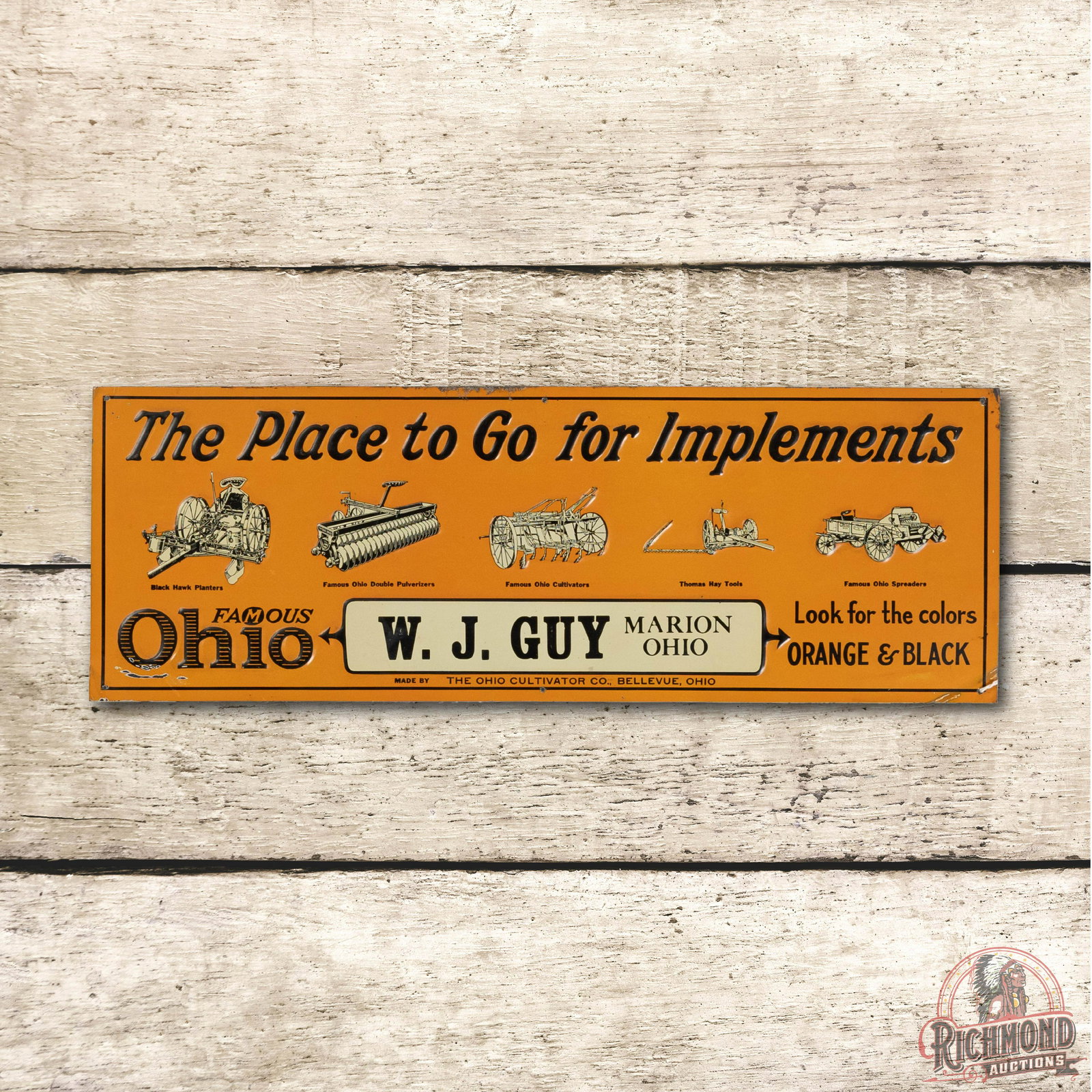Ohio Famous Farm Implements SST Metal Sign TAC 9 (1 of 3)