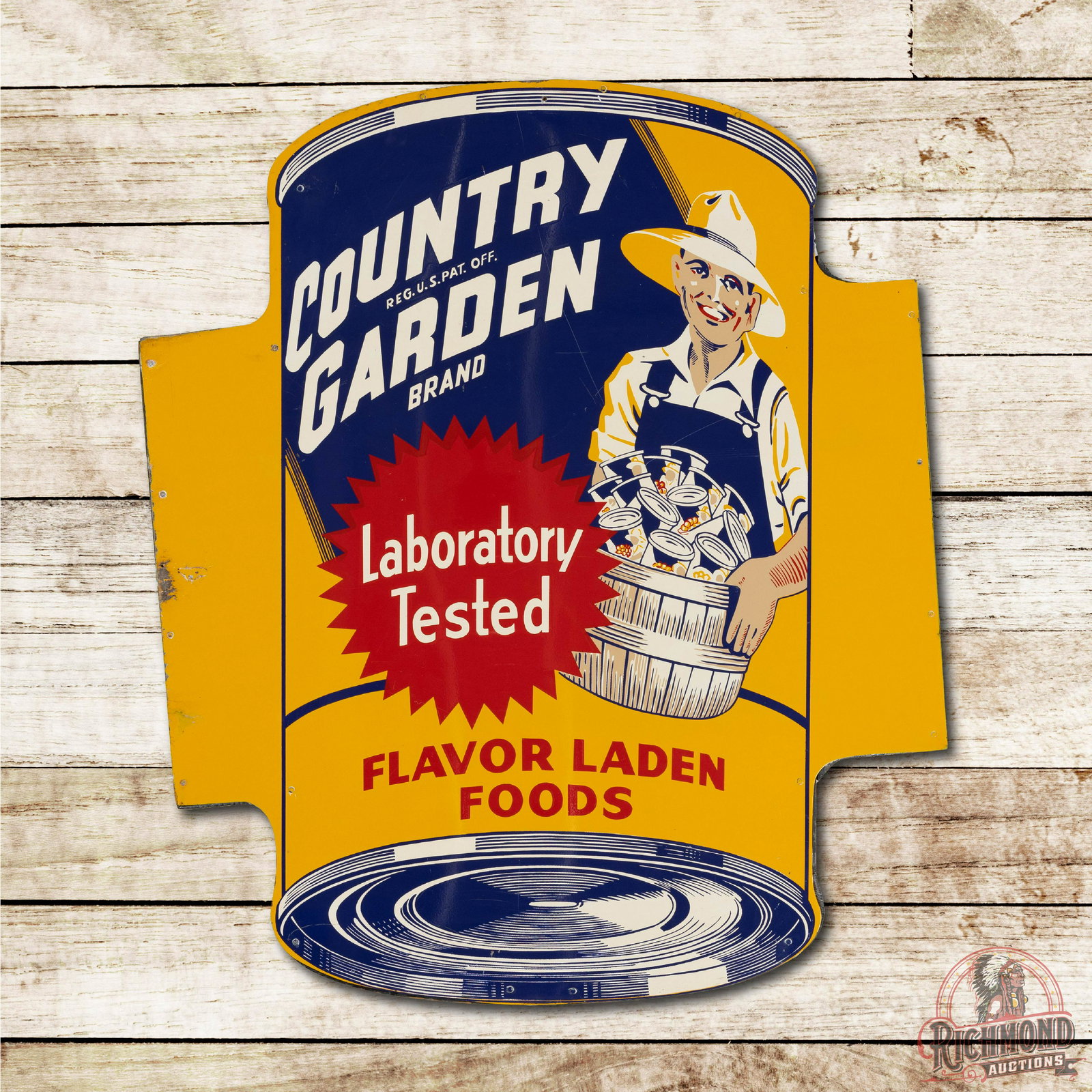 Country Garden Brand Flavor Laden Food Metal Sign TAC 9 (1 of 3)