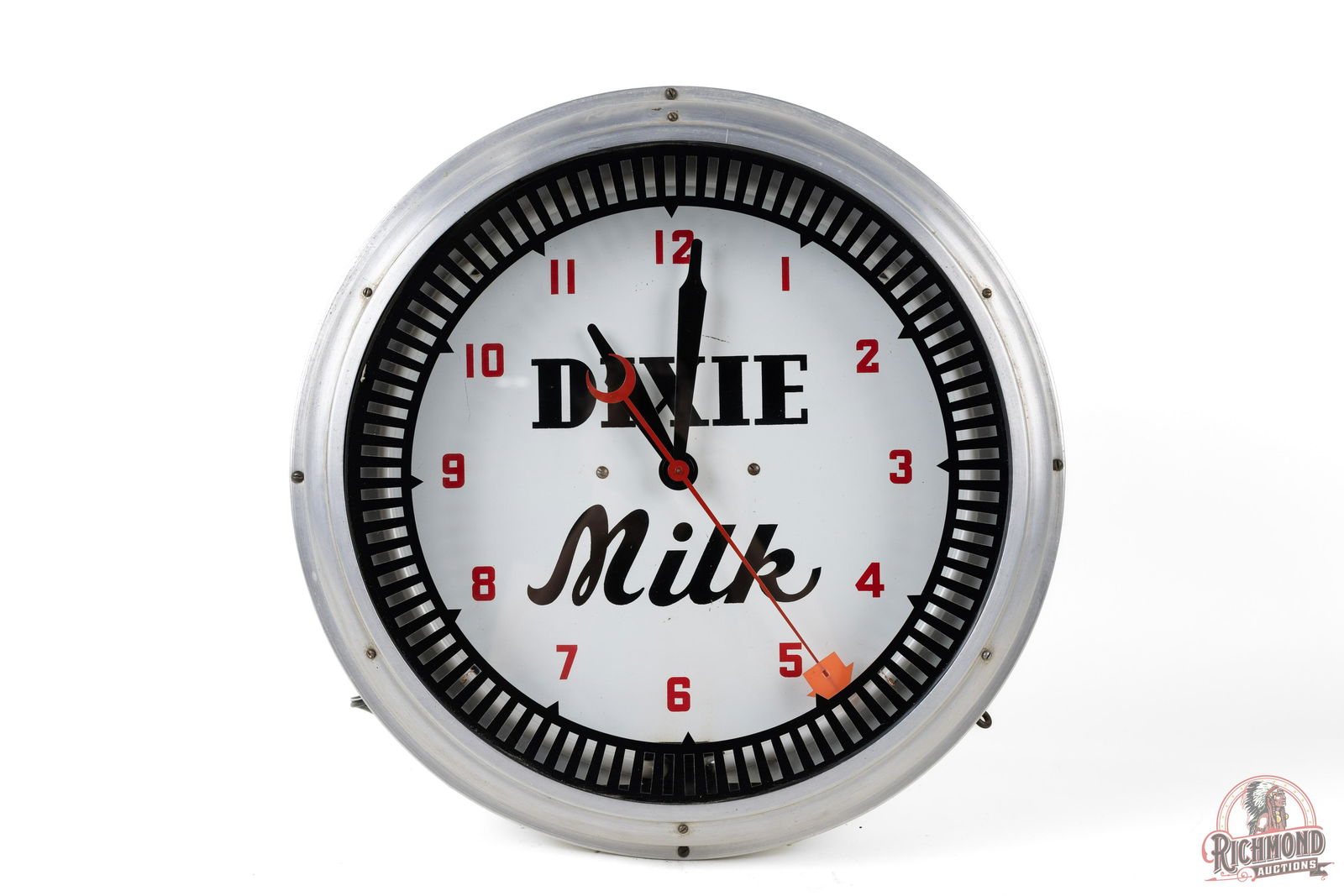20" Dixie Milk Round Neon Clock (1 of 4)