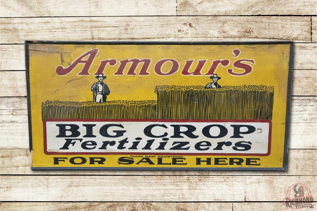 Armour's Big Crop Fertilizers Self Framed Wooden Sign (1 of 3)