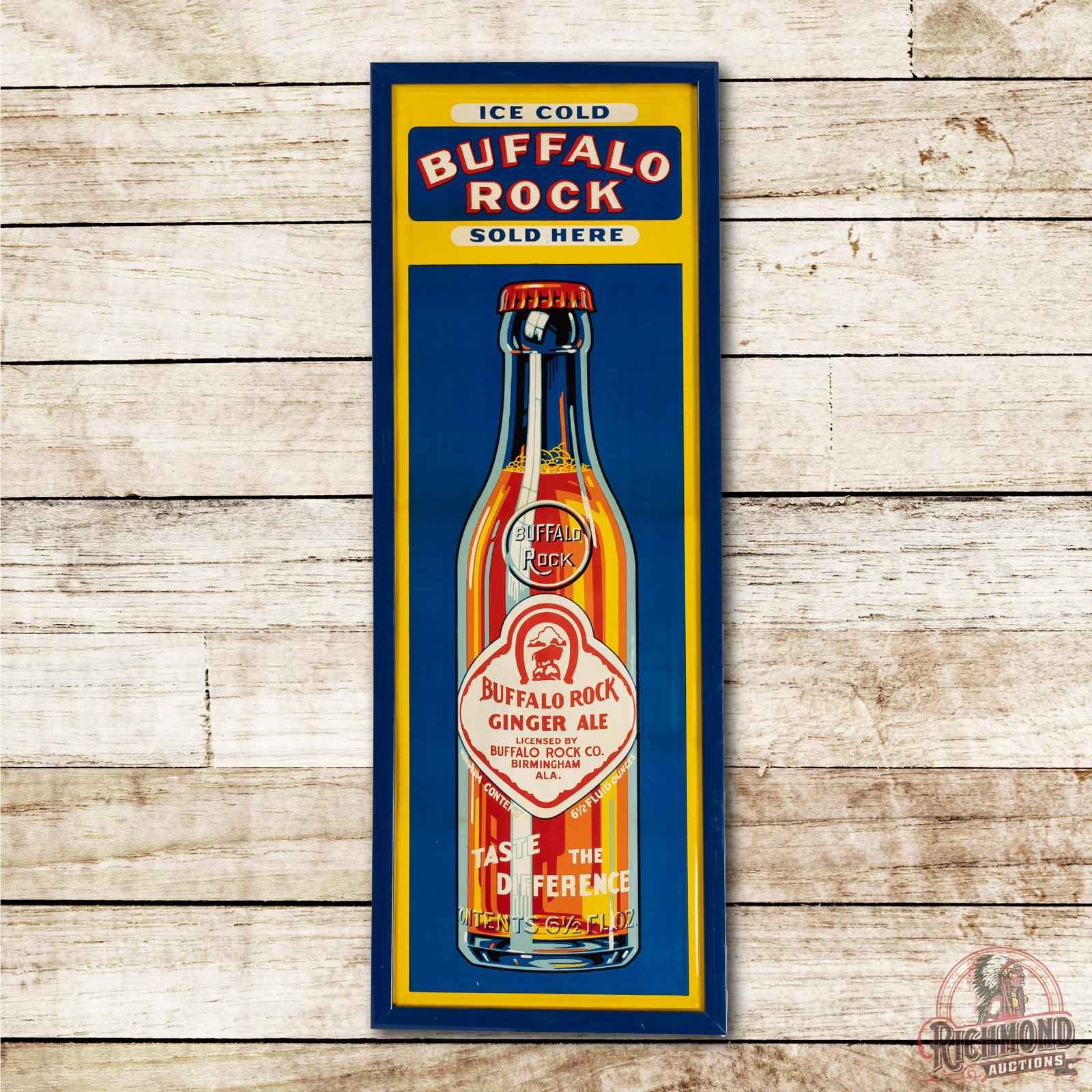 Buffalo Rock Ginger Ale Sold Here SS Metal Sign TAC 9 (1 of 3)