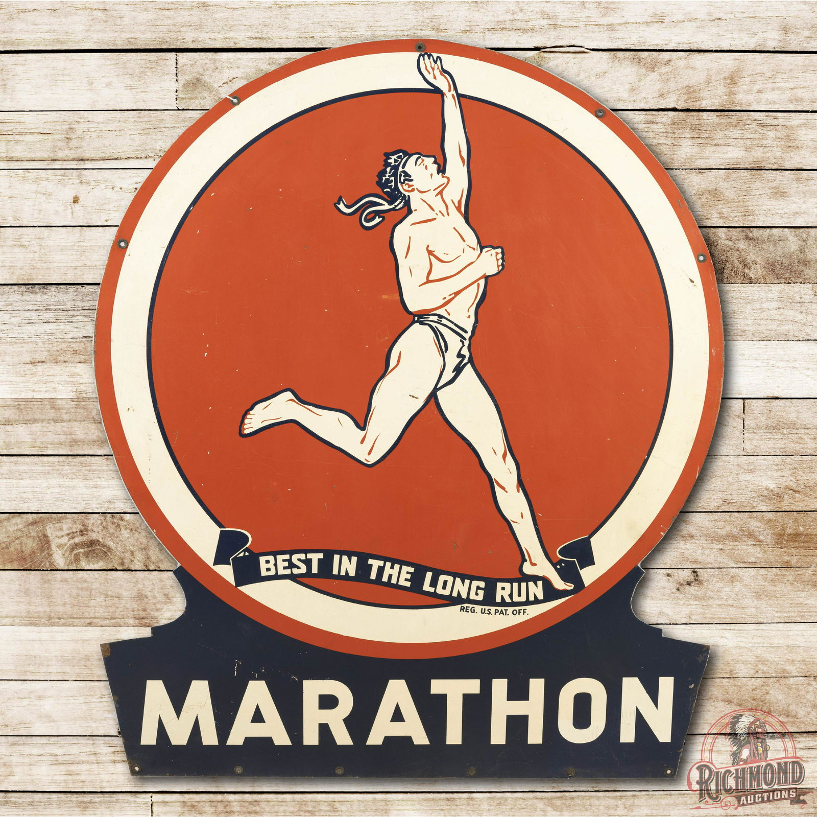 Rare Marathon Best In The Long Run DST Sign TAC 8.5 (1 of 3)
