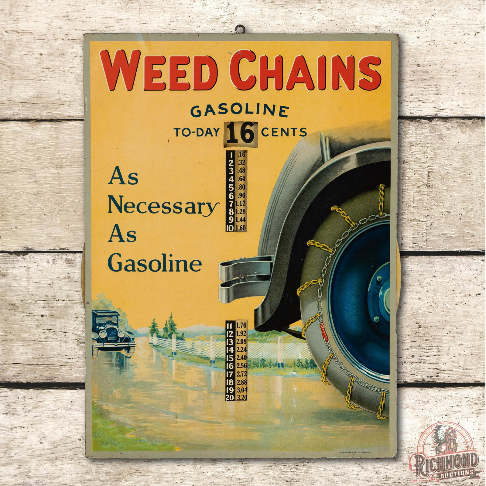 Weed Chains As Necessary As Gasoline Metal Sign TAC 9 (1 of 3)