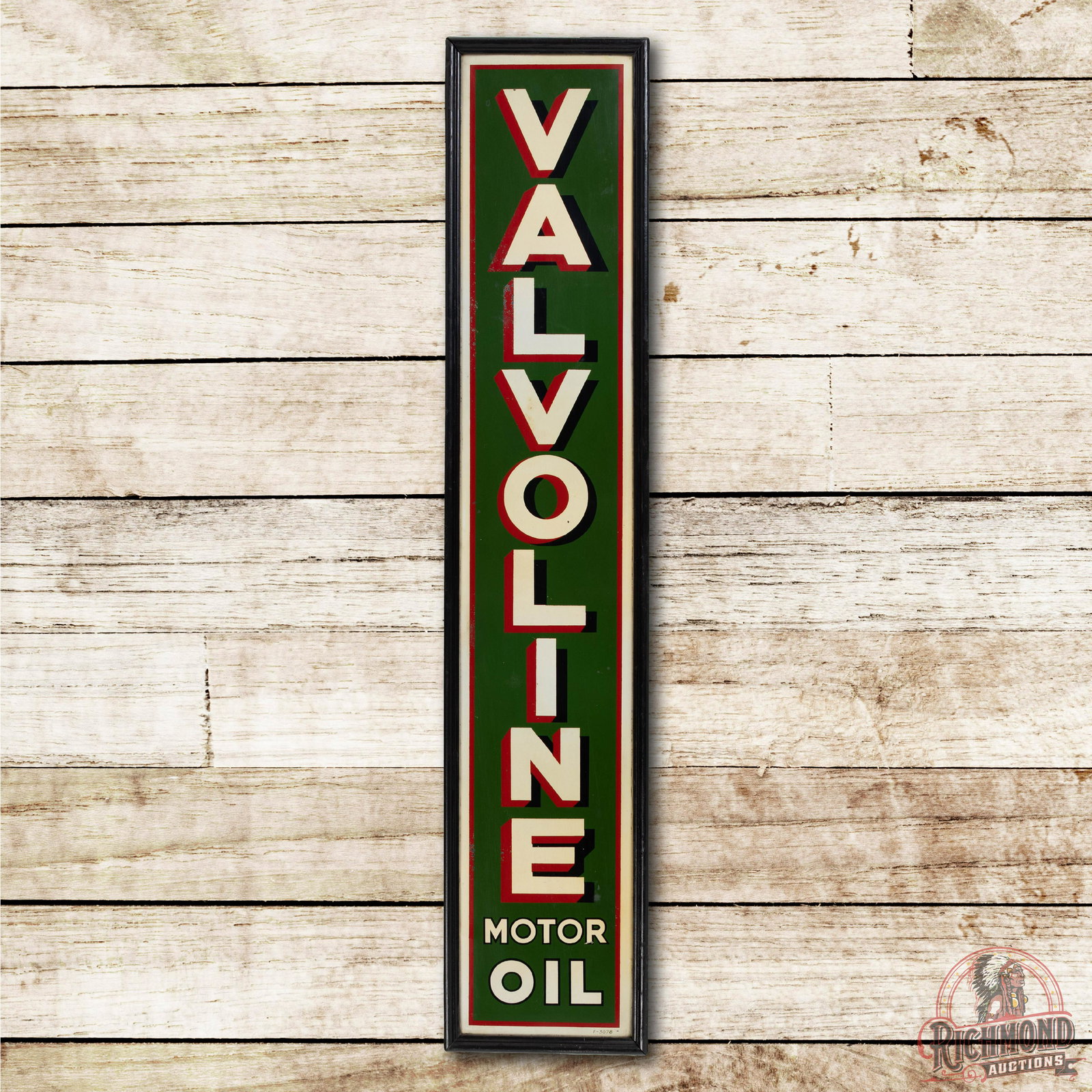 Valvoline Motor Oil SS Vertical Metal Sign TAC 8.5 (1 of 3)