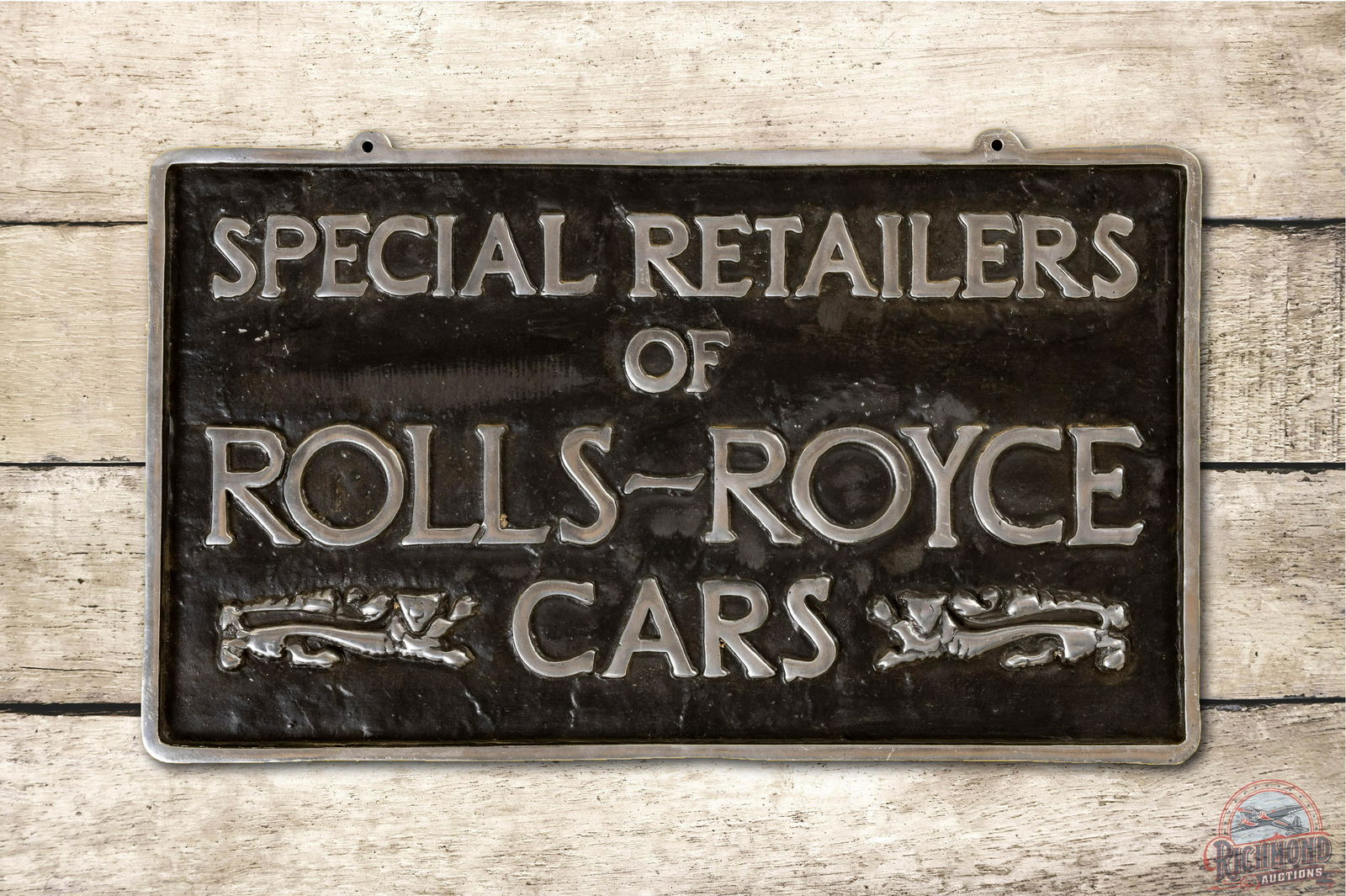 Rolls Royce Special Retailers Cast Iron Sign TAC 8.5 (1 of 3)