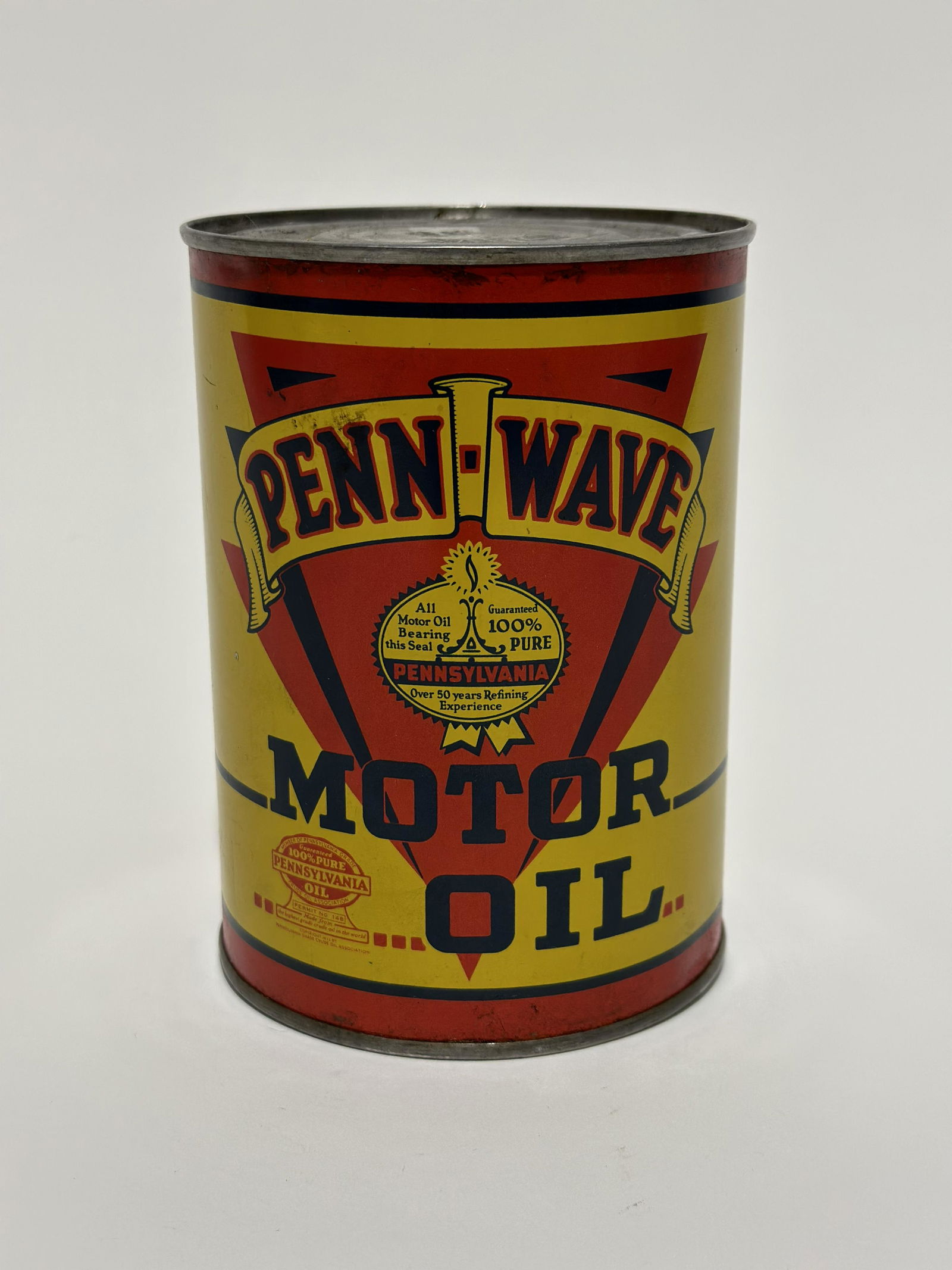 Penn Wave Motor Oil Quart Can (1 of 3)