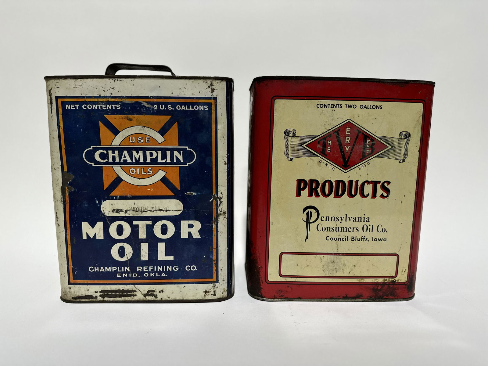 Champlin & TVB Products 2 Gallon Oil Cans (1 of 4)