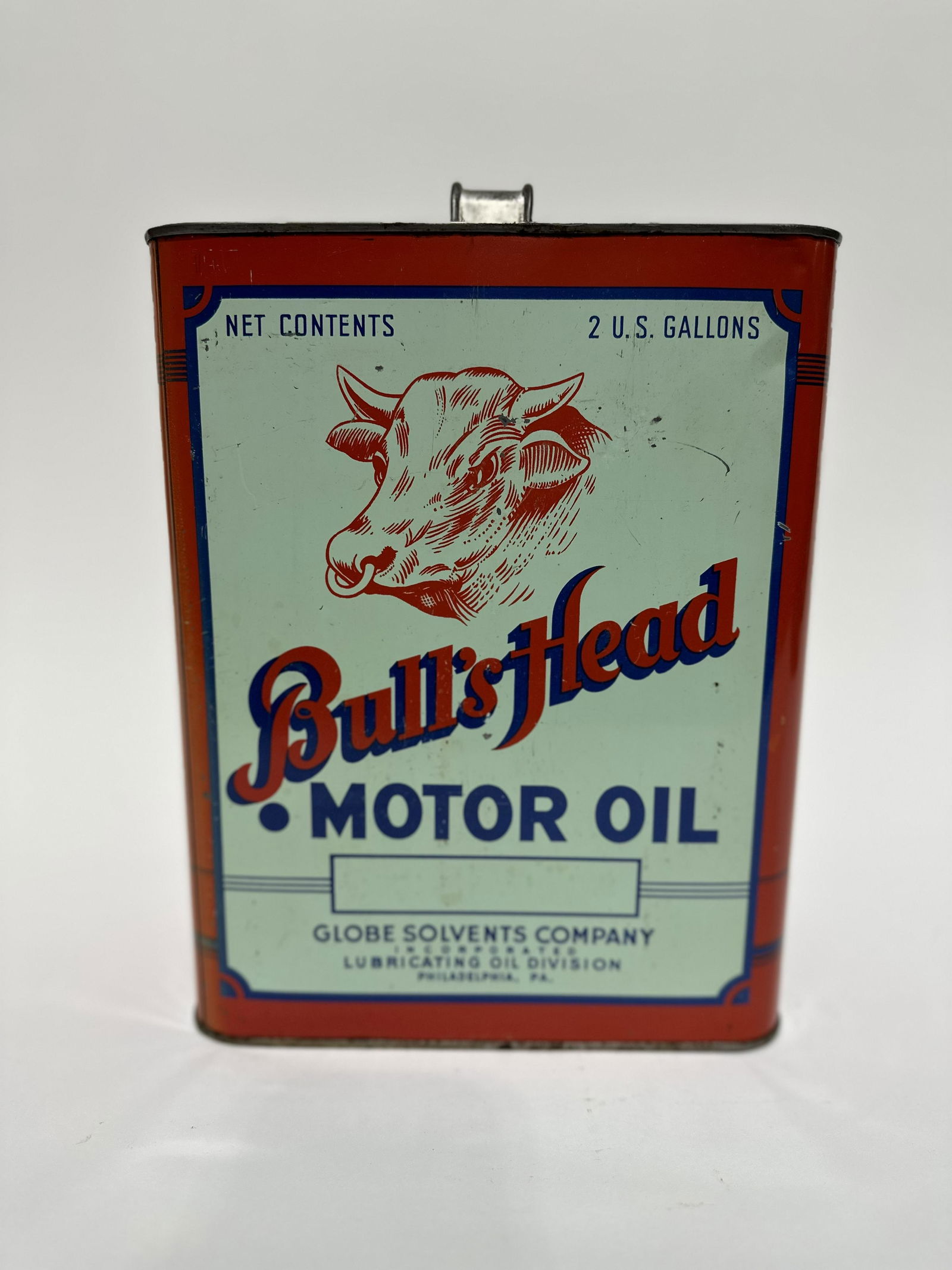 Bull's Head Motor Oil 2 Gallon Can (1 of 4)