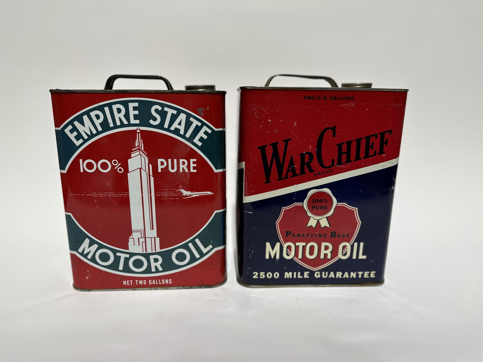 War Chief & Empire State 2 Gallon Oil Cans (1 of 4)