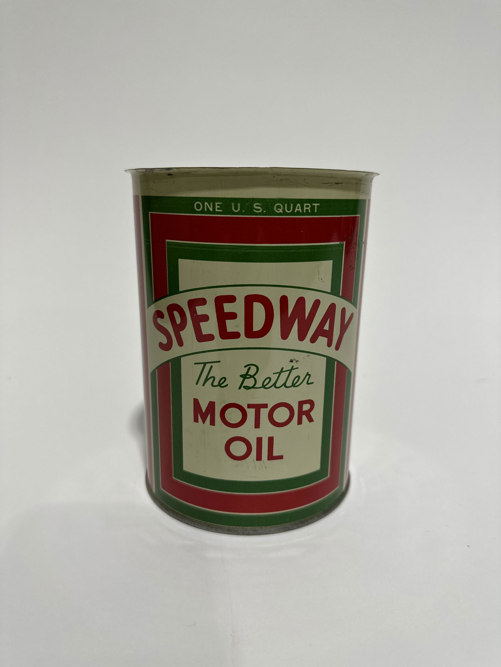 Speedway Motor Oil Metal Quart Can (1 of 4)