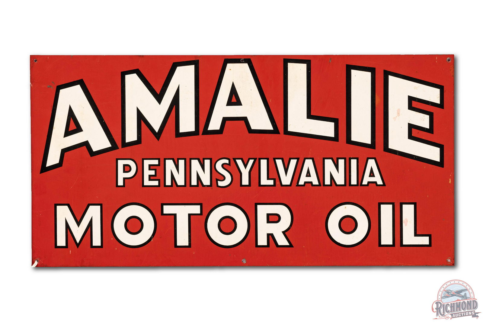 Amalie Pennsylvania Motor Oil Tin Sign (1 of 2)