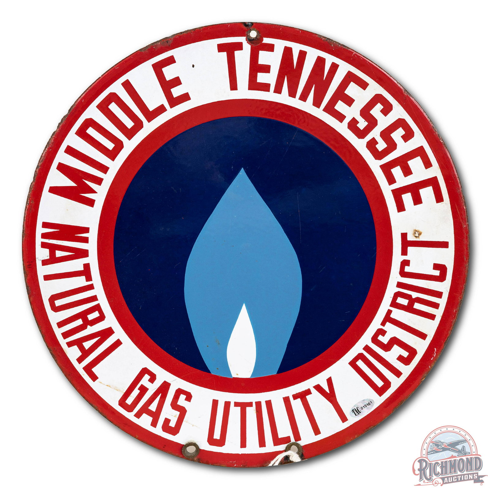 Middle Tennessee Natural Gas Porcelain Sign (1 of 2)