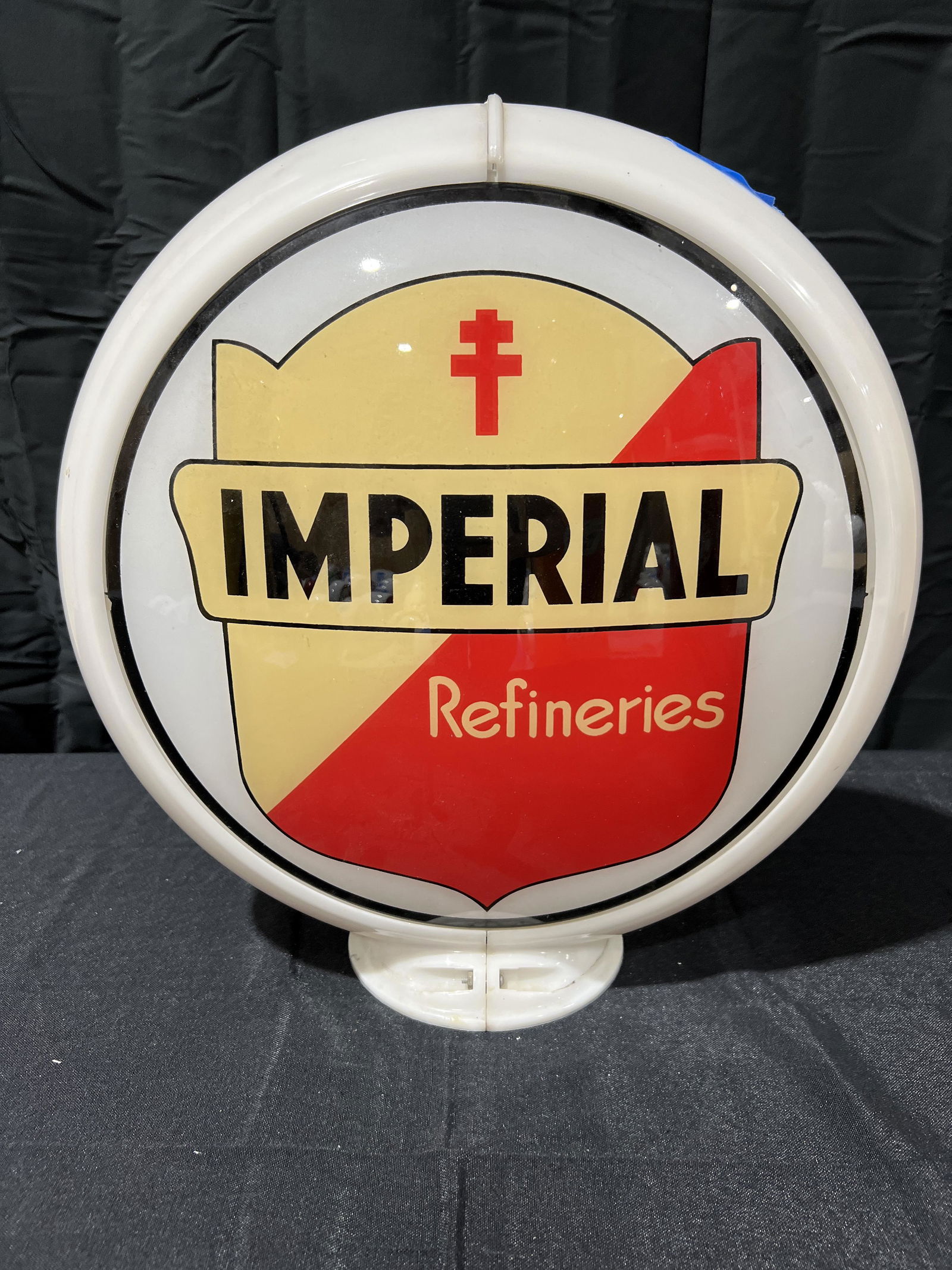 Imperial Refineries Complete 13.5" Gas Globe (1 of 2)