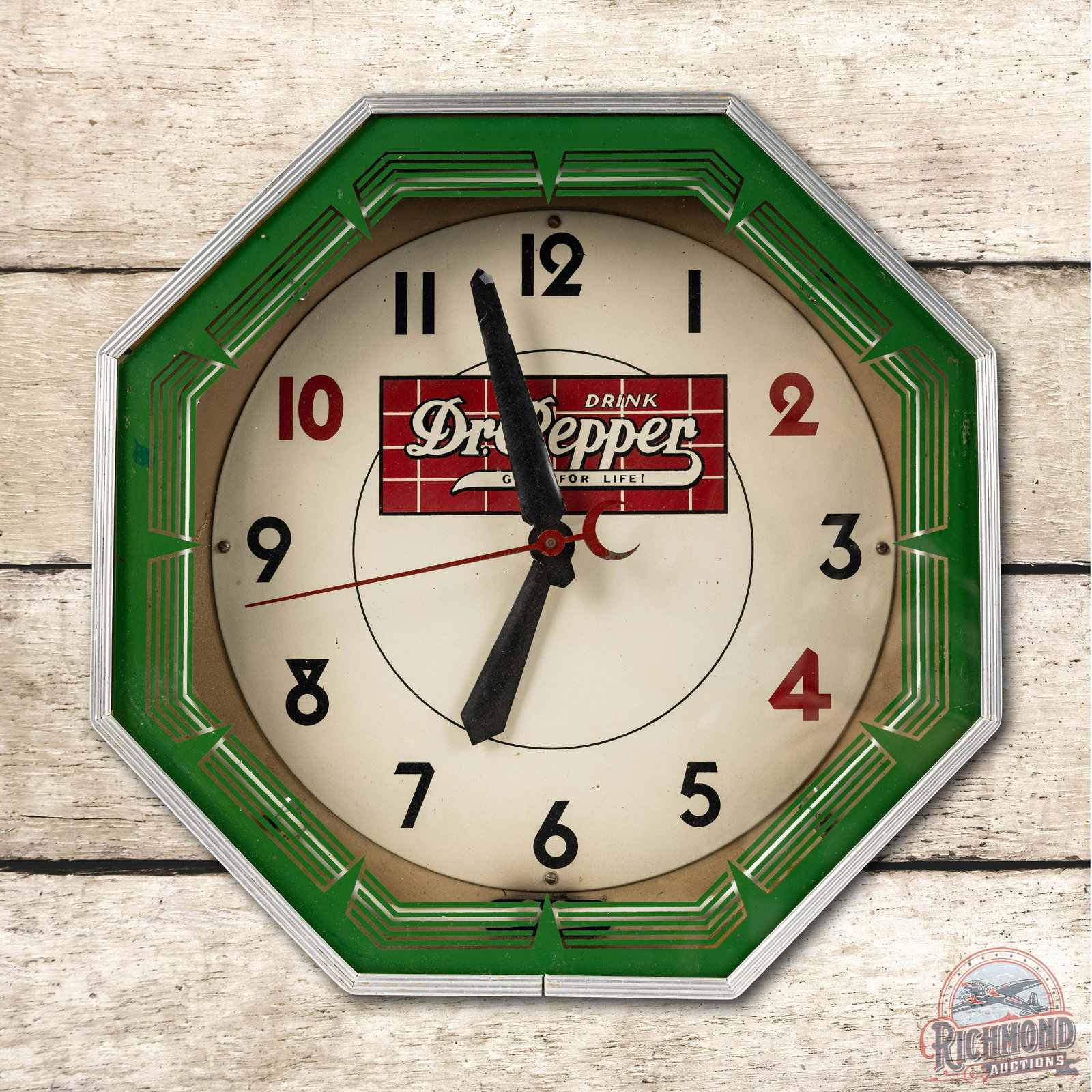 Neon Products Inc. Drink Dr. Pepper 10-2-4 Neon Clock (1 of 4)