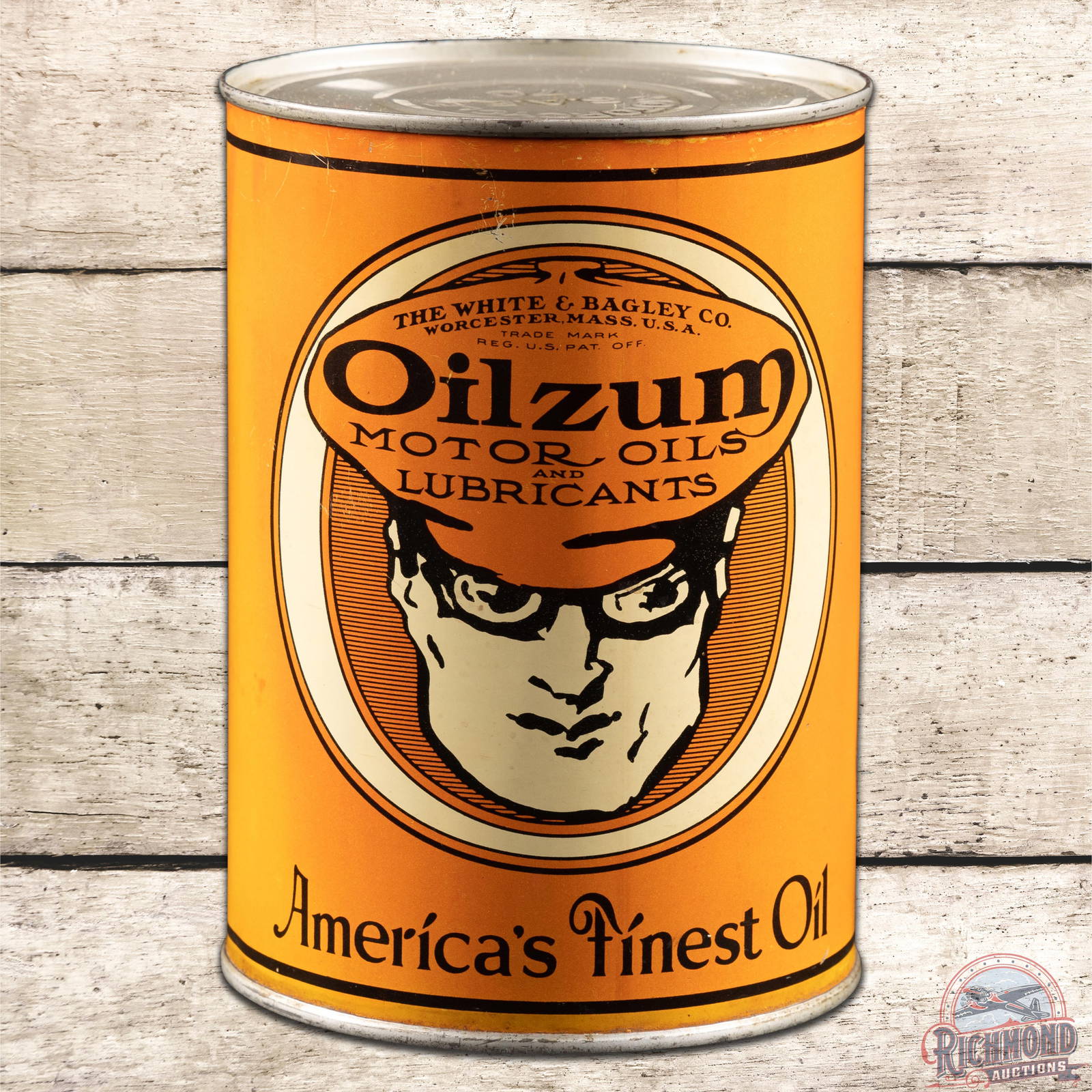 Oilzum America's Finest Oil Metal Quart Can 8.25 Auction