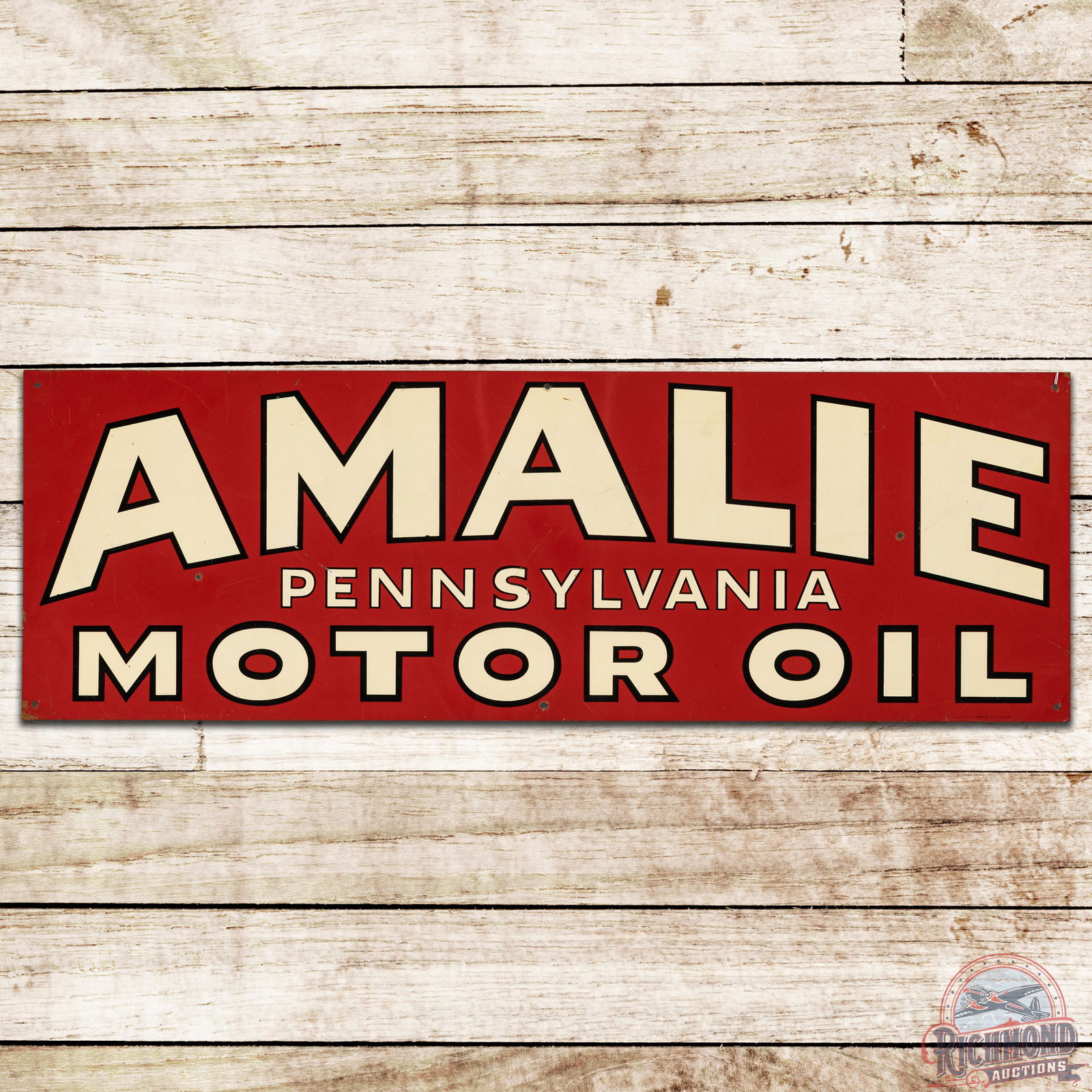 36" Amalie Pennsylvania Motor Oil SST Sign - 7.5 (1 of 3)