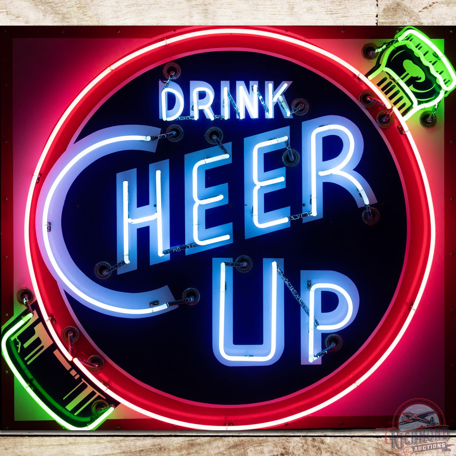 Drink Cheer Up SSP Neon Sign w/ Bottle - 9.25 (1 of 4)