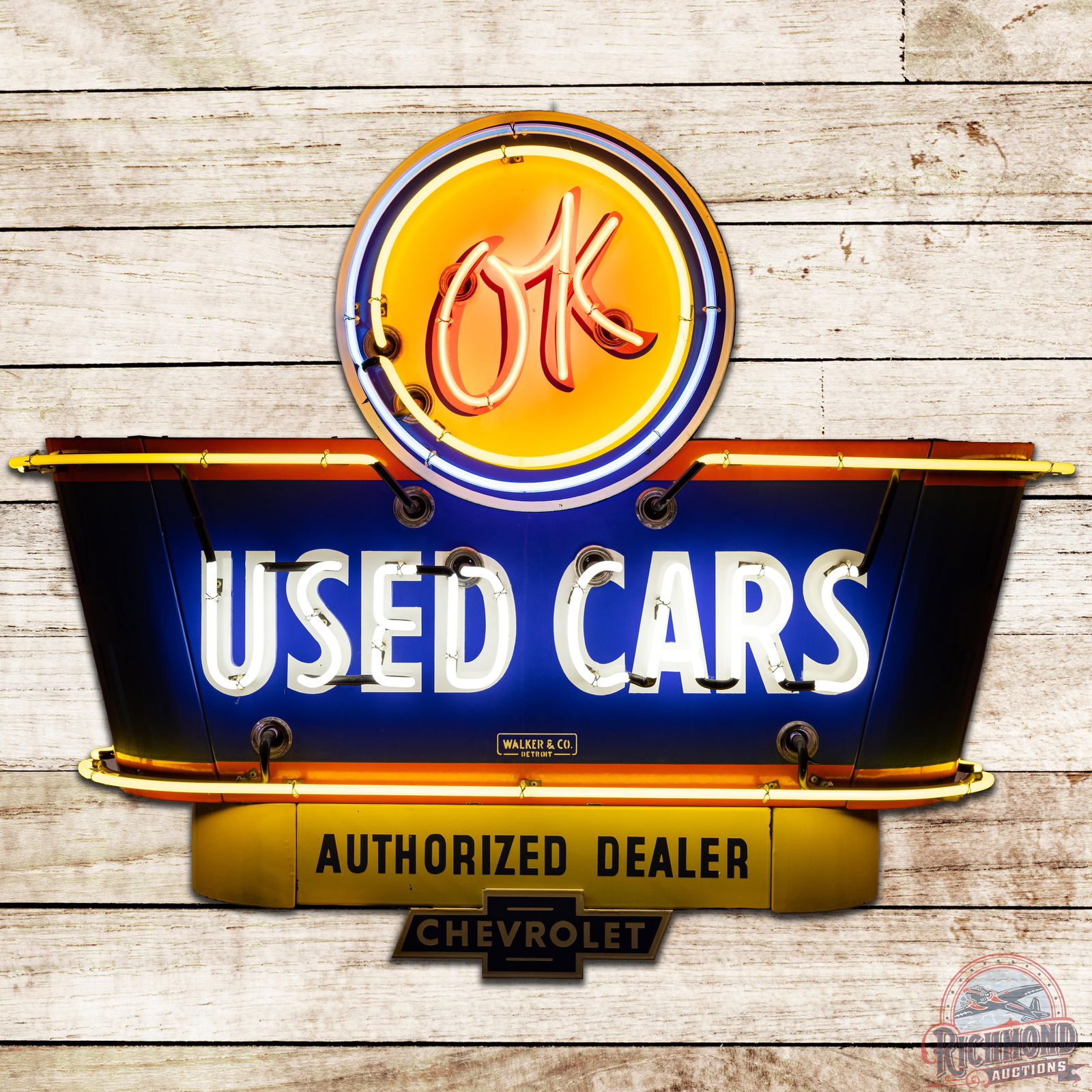 OK Chevrolet Used Cars DSP Neon Sign - 9C & 8.9 (1 of 7)