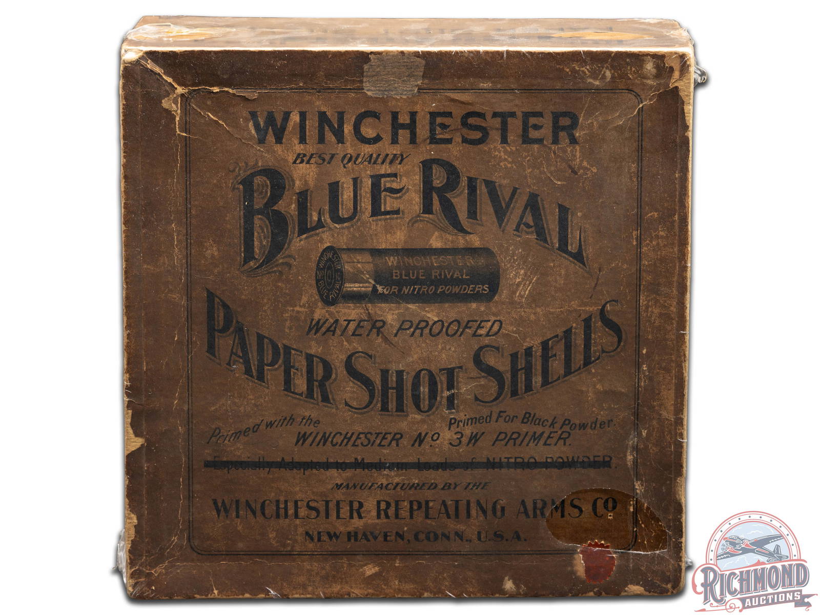 Winchester Blue Rival 100 Round 10 Gauge Shell Box Auction