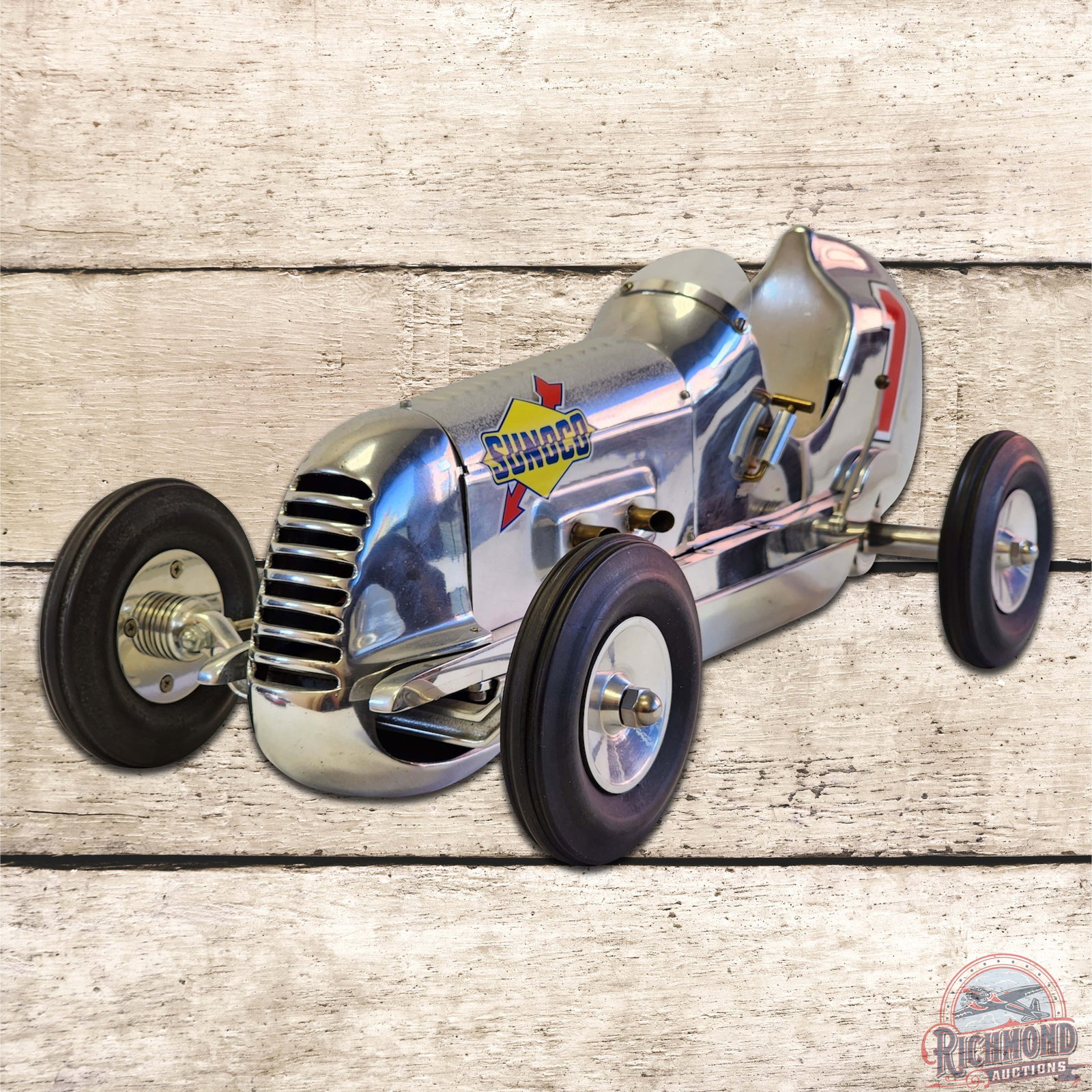 1975 Alexander Deluxe Sunoco Tether Car by Don Edmunds: This Alexander Deluxe Indy car was built by Don Edmunds and represents his level of superior craftsmanship This highly polished car features a highly detailed cockpit, custom fabricated exhaust pipe, 