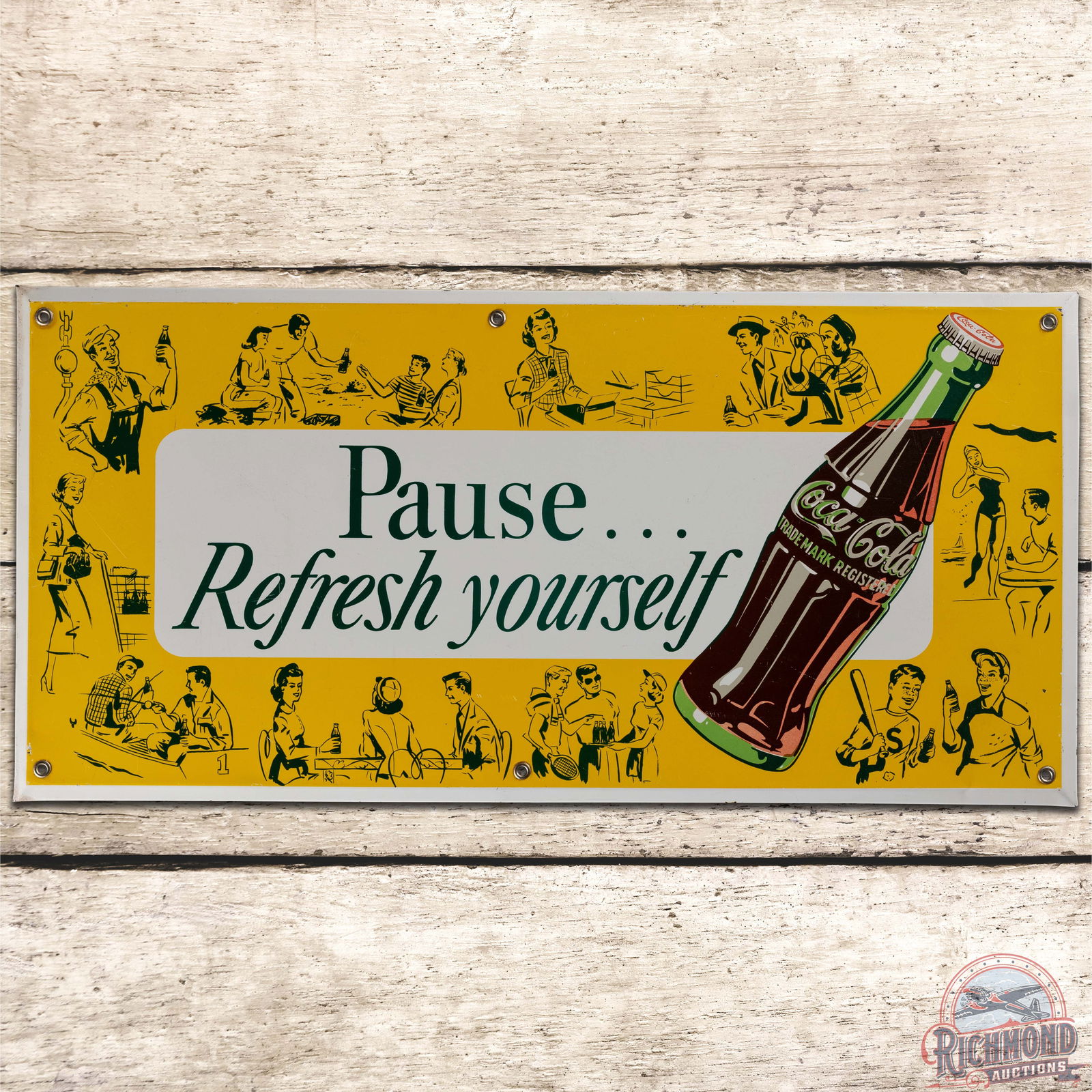 Coca Cola "Pause Refresh Yourself" SST Sign (1 of 3)