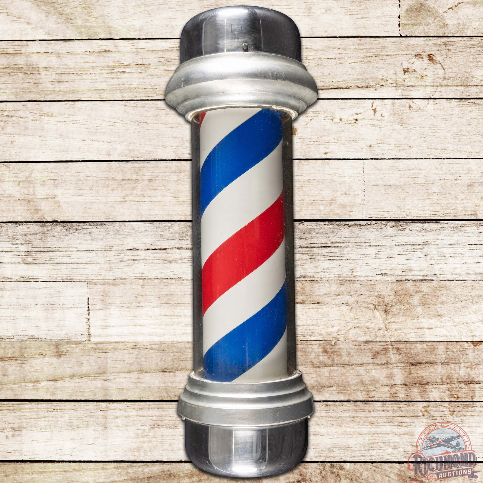 William Marvy Model 55 Lighted Barber Pole Sign w/ Motion (1 of 4)