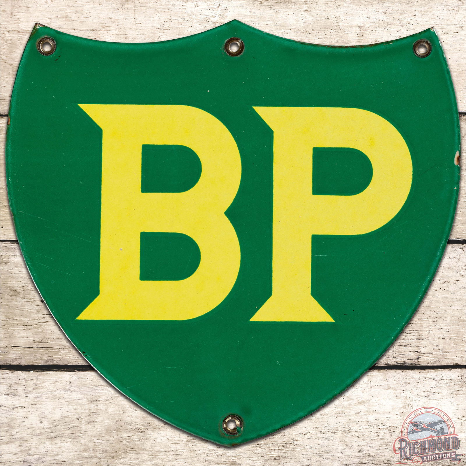 Scarce BP British Petroleum SSP Gas Pump Plate Sign (1 of 3)