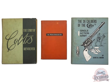 Lot of Three Hardback Vintage Books on Colt Revolvers
