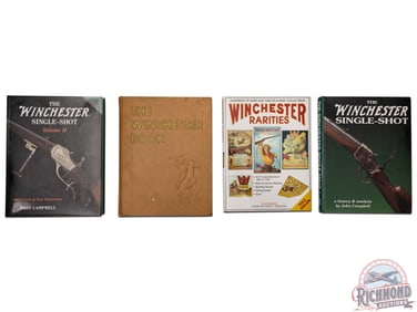 Lot of Four Hardback Books on Winchester Firearms and Rarities Includes a Signed Copy