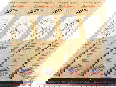 Remington Du Pont Peters .22 Cal Cardboard Display Sign