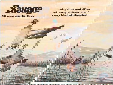 Savage Stevens & Fox Cardstock Display With Slide Insert Mallard Ducks