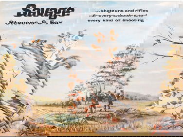 Savage Stevens & Fox Cardstock Display With Slide Insert Squirrel